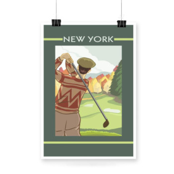 Plakat New York golf