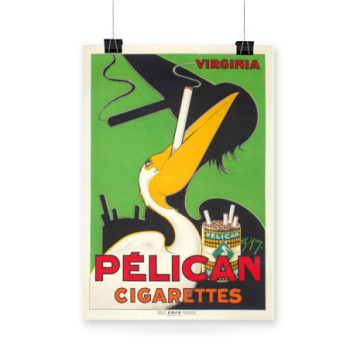 Plakat Pelican Cigarettes Ad Poster 1925s