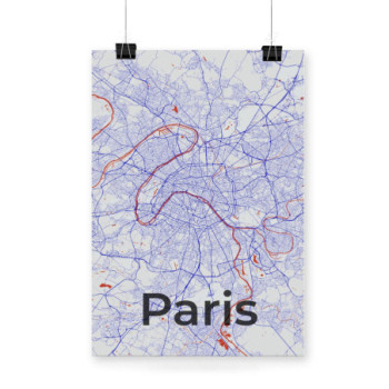 Plakat Paris Top View