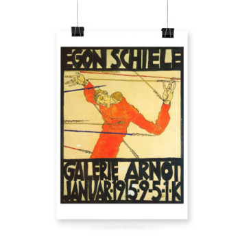 Plakat Poster for exhibition Egon Schilele