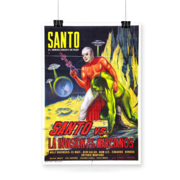 Plakat Santo vs the Martian Invasion Movie Poster 1967s