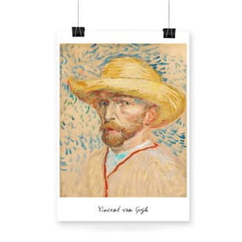 Plakat Self-Portrait with a Straw Hat 2
