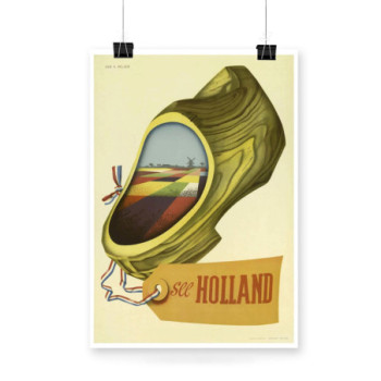 Plakat See Holland Travel Poster 1950s