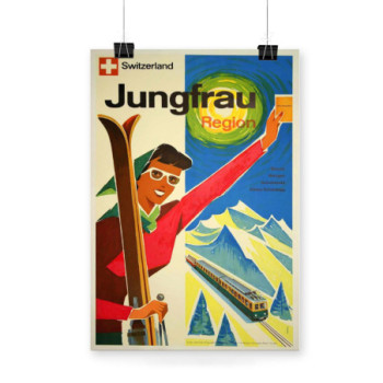 Plakat Switzerland Jungfrau Region Travel Poster