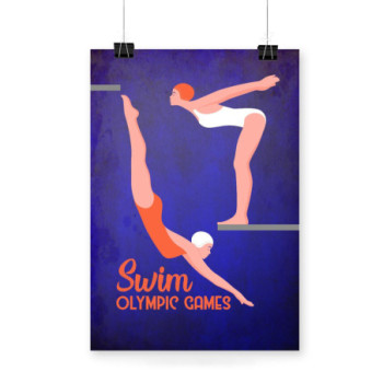 Plakat Swim Olympic Games