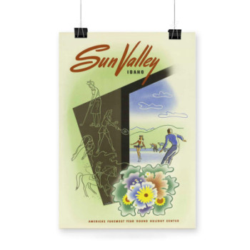 Plakat Sun Valley Idaho Travel Poster