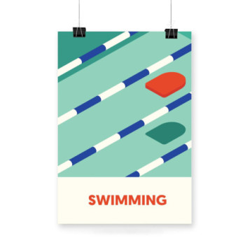 Plakat Swimming