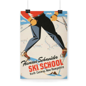 Plakat Ski School New Hampshire