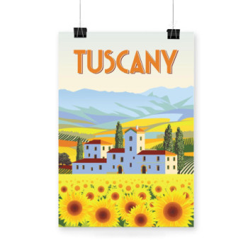 Plakat Sunflowers In Tuscany
