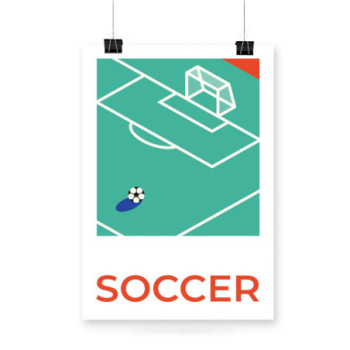 Plakat Soccer frame