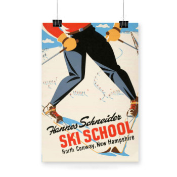 Plakat Ski School