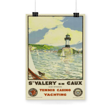 Plakat St. Valery en Caux  Travel Poster 1936s